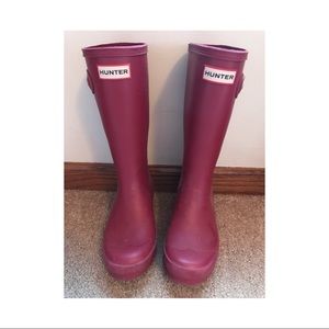 Violet Pink Hunter Boots
